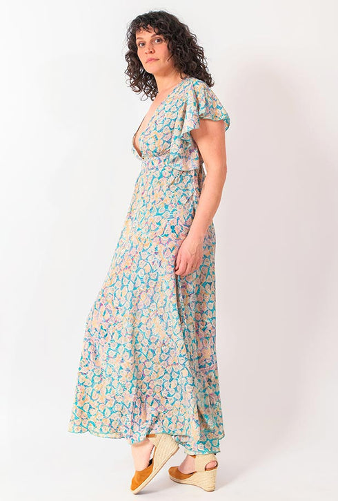 Y Why? Florales Maxikleid Aurelia